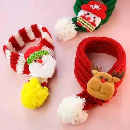Christmas Pet Scarf 🎅 Holiday Neck Wrap for Cats & Dogs ❄️🎁