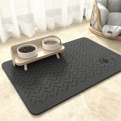 🍽️ Waterproof Pet Food Mat ✨ Non-Slip Placemat for Dogs & Cats