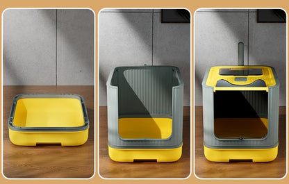 🐱 UV Cat Litter Box – Enclosed, Deodorising & Modern ✨