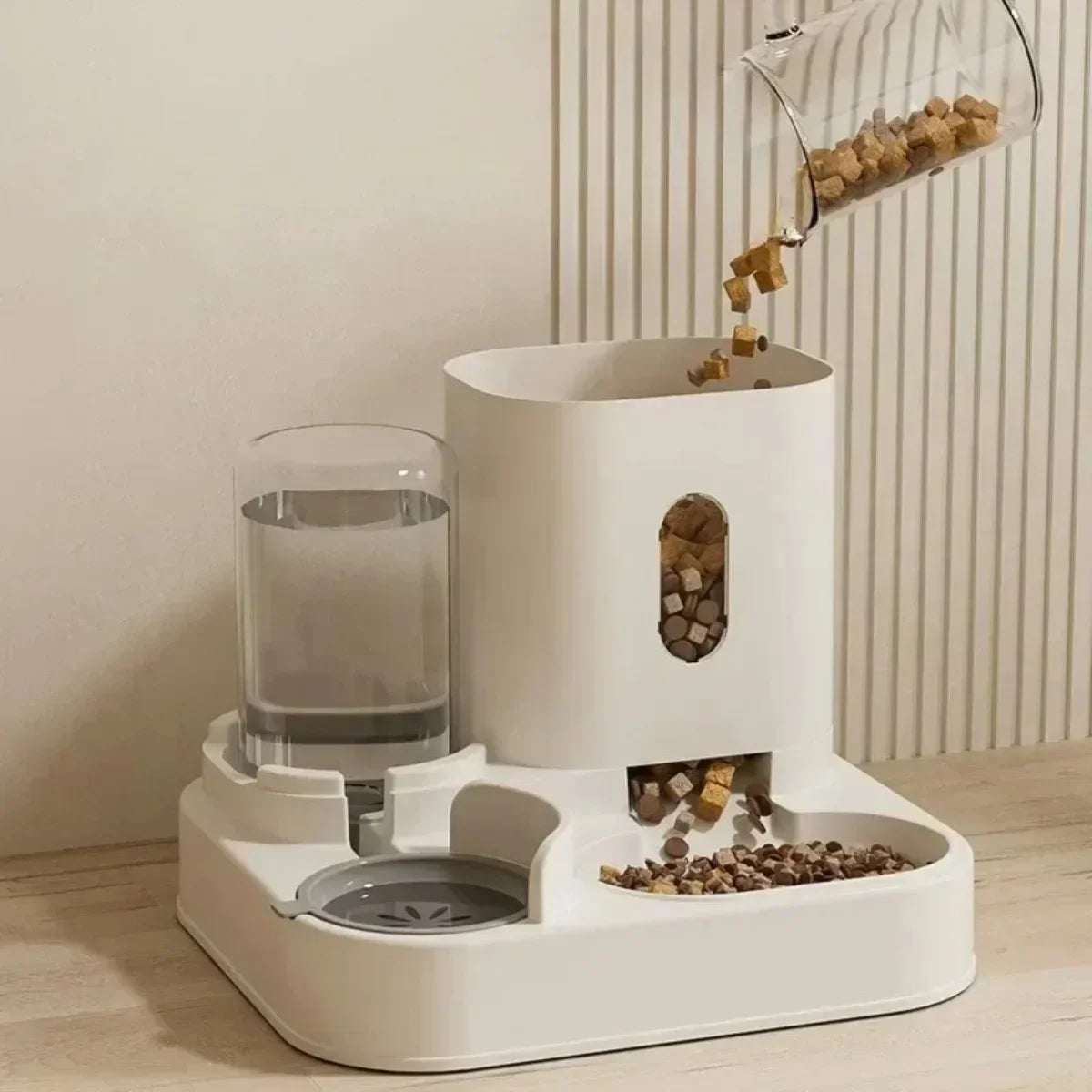Auto Feeder & Water Bowl – Large Pet Food Dispenser ️