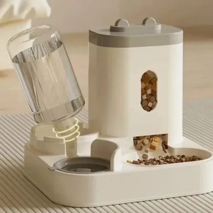 Auto Feeder & Water Bowl – Large Pet Food Dispenser ️