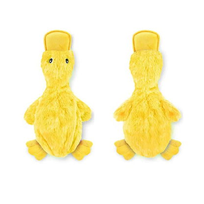 Plush Duck Dog Toy  🧸 Squeaky No-Stuffing Chew Toy for Puppies and Small Dogs