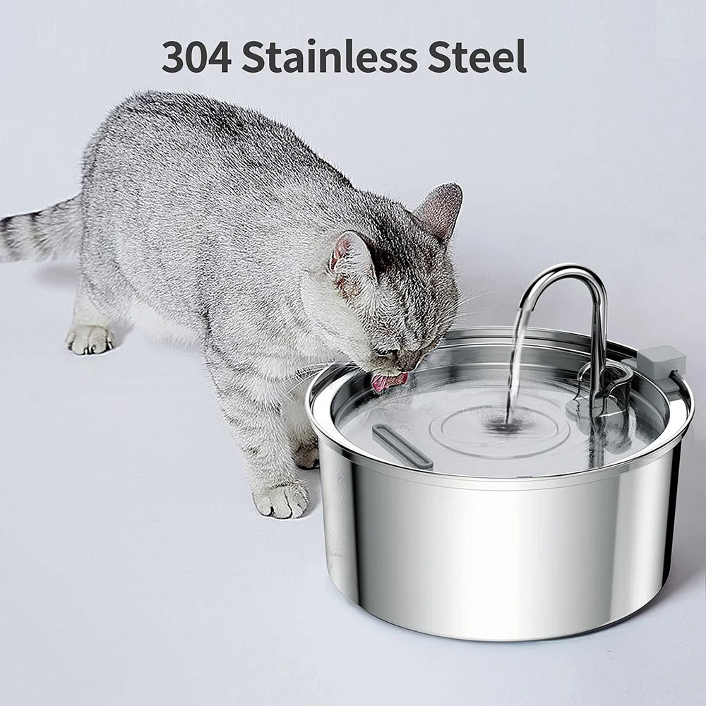 💦 Stainless Steel Auto Water Fountain for Cats & Dogs 🐾