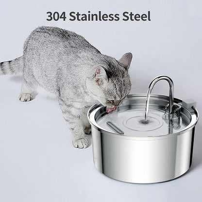 💦 Stainless Steel Auto Water Fountain for Cats & Dogs 🐾