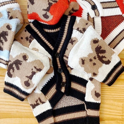 🧶 Striped Pet Sweater – Soft & Stylish Comfort for Small Pets
