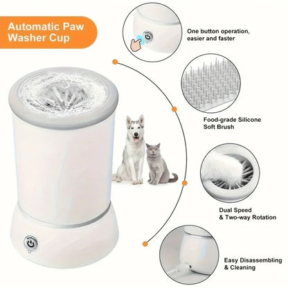 🧼 Electric Pet Paw Cleaner – Portable & Gentle Wash Cup 🐾