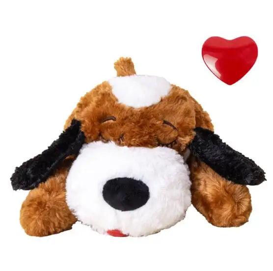 Dog Heartbeat Plush Toy for Calming & Crate Training