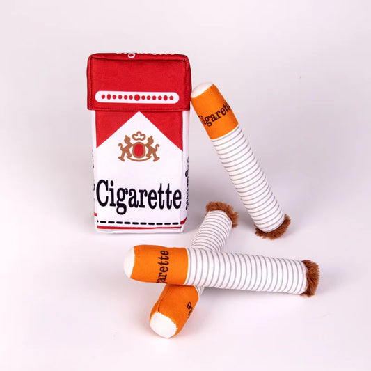 Funny Cigarette Plush Dog Toy  ✨ Soft Chew Toy for Dogs and Puppies, Imitation Design for Teething & Play