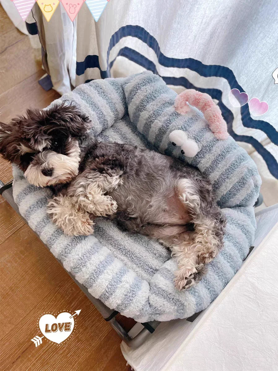 🛋️ Soft Sofa-Style Pet Bed 🐶 Warm & Stylish Winter Nest for Small Dogs & Cats