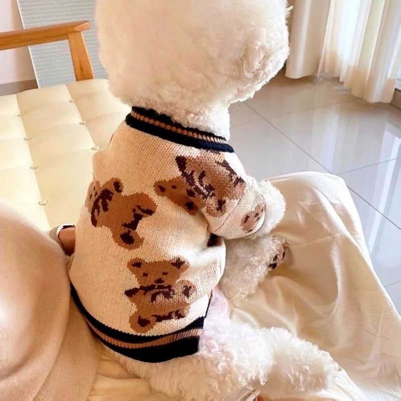 🧶 Striped Pet Sweater – Soft & Stylish Comfort for Small Pets