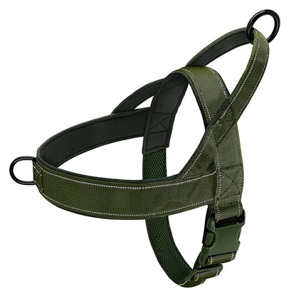 🐕 No-Pull Dog Harness 🦴 Reflective & Adjustable for Large Breeds