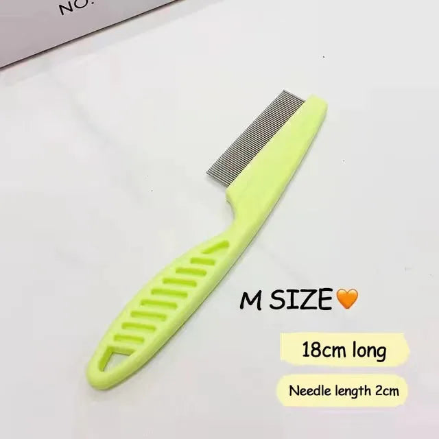 🐾 Pet Hair Shedding Comb – Stainless Steel Grooming Tool for Dogs & Cats 🐱
