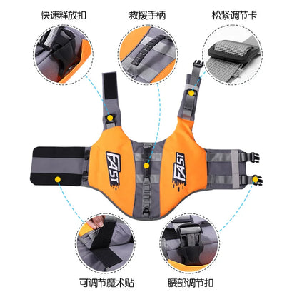 🐾 Dog Life Jacket 🛟 Adjustable Reflective Vest for Summer Adventures 🌊