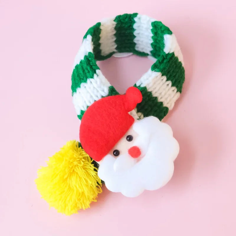 Christmas Pet Scarf 🎅 Holiday Neck Wrap for Cats & Dogs ❄️🎁