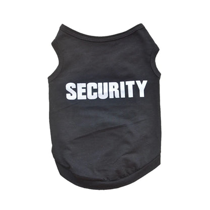 🛡️ Security Dog Shirt 🌞 Summer Pet Clothes for Small Dogs & Cats