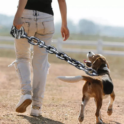 Heavy-Duty Dog Leash with Chain-Look Style for All Dogs