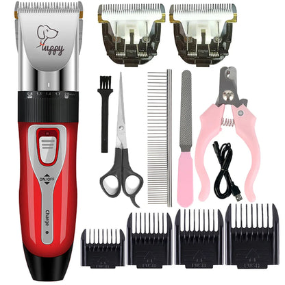 Cordless Pet Hair Clipper for Dogs Cats Rabbits Grooming
