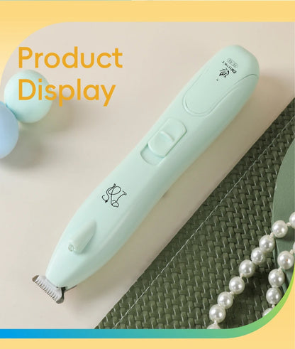 🔦 Pet Paw Trimmer 🐾 LED Grooming Clipper with 2 Speeds & Wide Blade