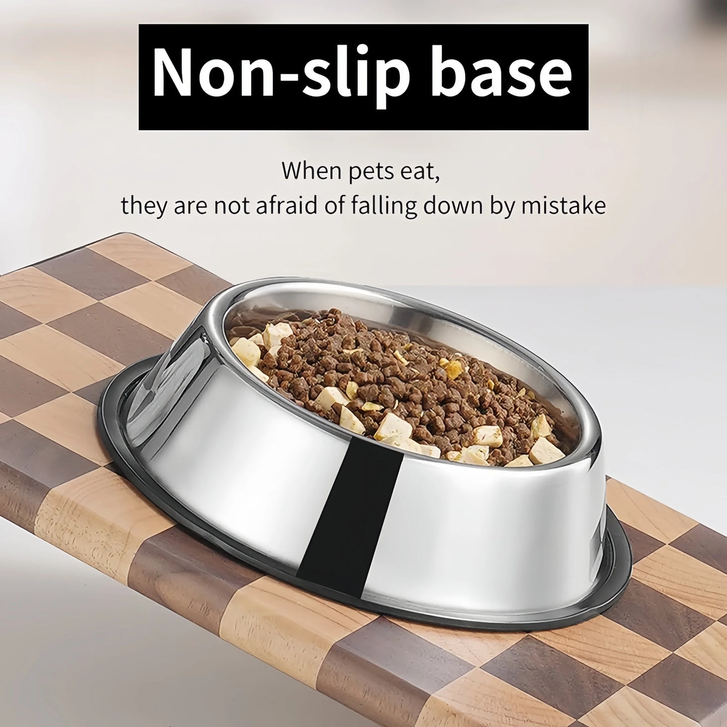 🐾 Stainless Steel Pet Feeding Bowl – Durable Dog & Cat Food Dish 🥣