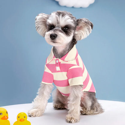 👕 Dog Polo Shirt – Summer Casual Pet Clothes for Small & Large Dogs 🐾