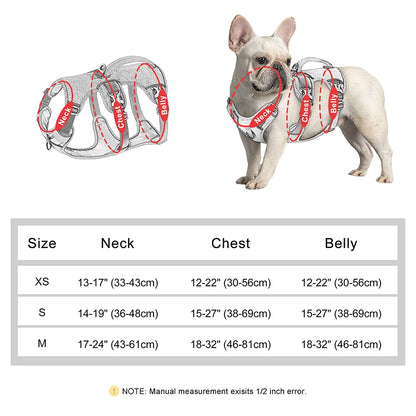 🎯 Reflective Dog Harness 🐕 Vest with Handle for Medium & Large Dogs