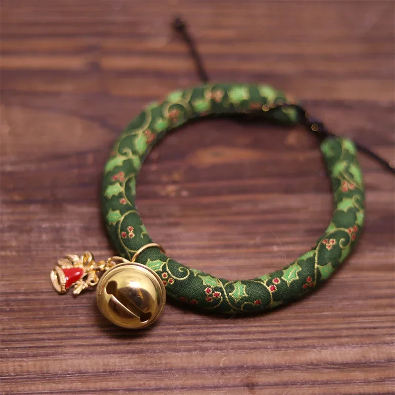 🔔 Christmas Pet Collar 🌟 Adjustable Bell Necklace for Cats & Dogs