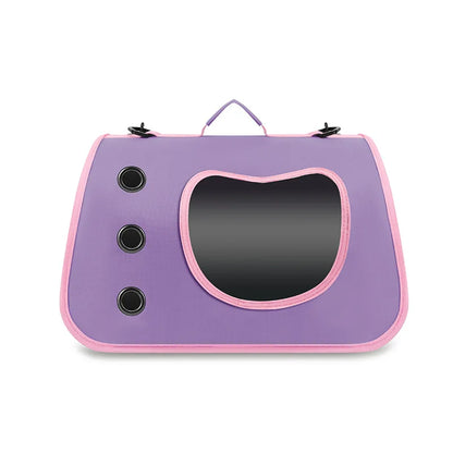 Portable Cat Carrier Bag Foldable Breathable Pet Tote
