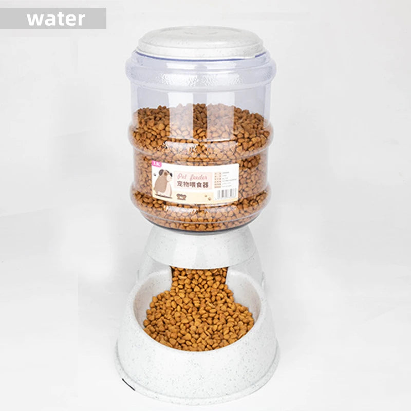 Auto Water & Food Bowl Set – Large Pet Feeder Station