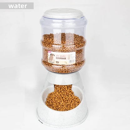 Auto Water & Food Bowl Set – Large Pet Feeder Station