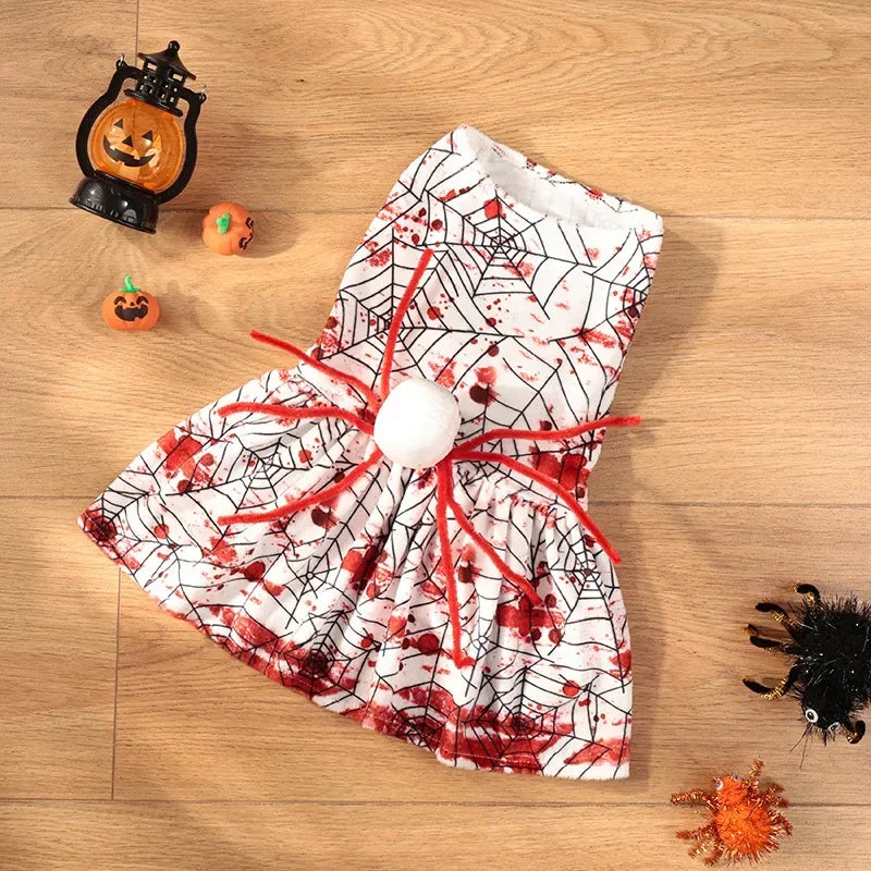🕸️ Spooky Spider Web Halloween Dog Costume 🐶👻