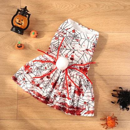 🕸️ Spooky Spider Web Halloween Dog Costume 🐶👻