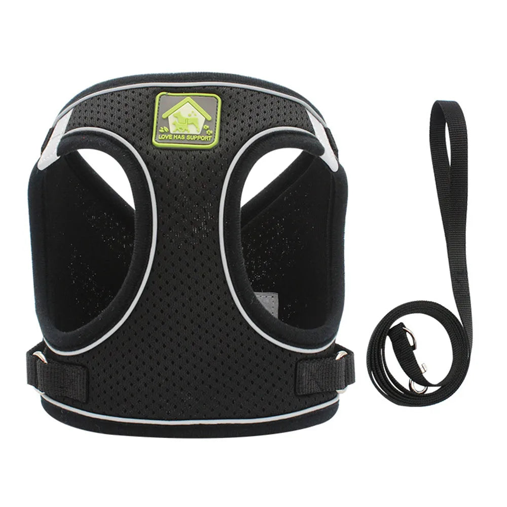 Adjustable Cat Harness & Leash Set – Breathable & Reflective