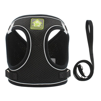 Adjustable Cat Harness & Leash Set – Breathable & Reflective