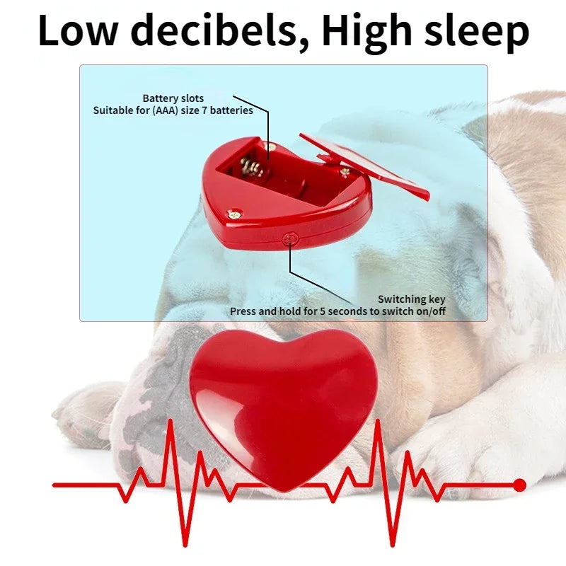 Dog Heartbeat Plush Toy for Calming & Crate Training