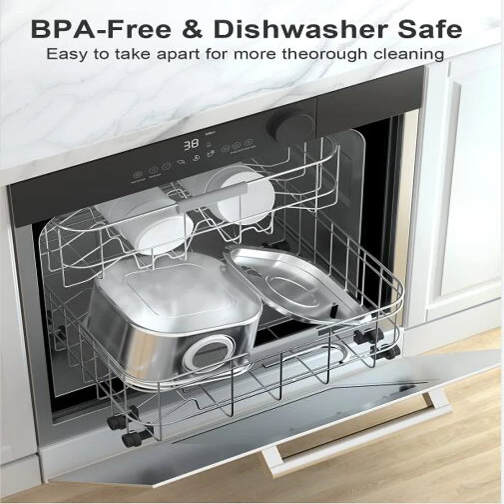 Stainless Steel Pet Water Fountain 3.2L Dispenser Bowl