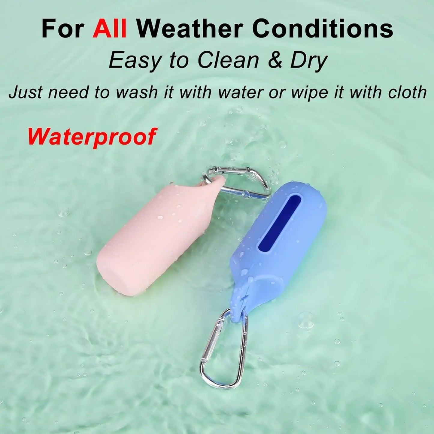 🐶 Silicone Dog Poop Bag Holder – Portable Waste Bag Dispenser Box 🧴
