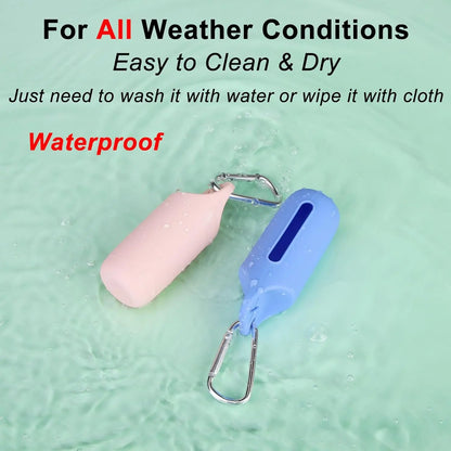 🐶 Silicone Dog Poop Bag Holder – Portable Waste Bag Dispenser Box 🧴