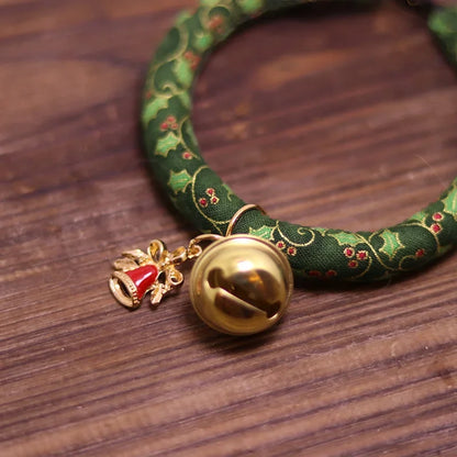 🔔 Christmas Pet Collar 🌟 Adjustable Bell Necklace for Cats & Dogs