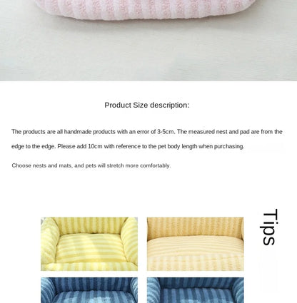 🛋️ Soft Sofa-Style Pet Bed 🐶 Warm & Stylish Winter Nest for Small Dogs & Cats