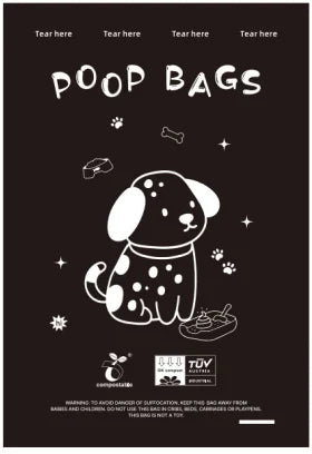 🌱 Compostable Dog Poop Bags – Eco-Friendly Leakproof Pet Waste Bags 🐶