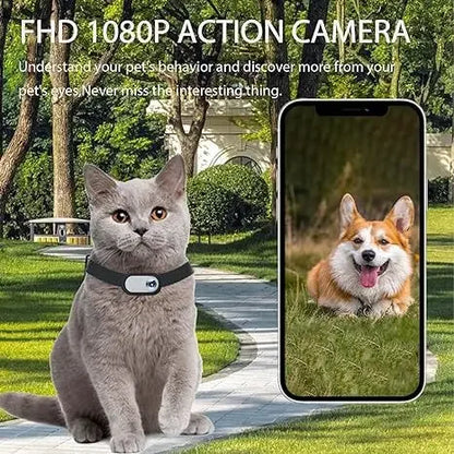 📸 Pet Collar Camera 🎽 Mini Action Cam for Dogs & Cats on the Go