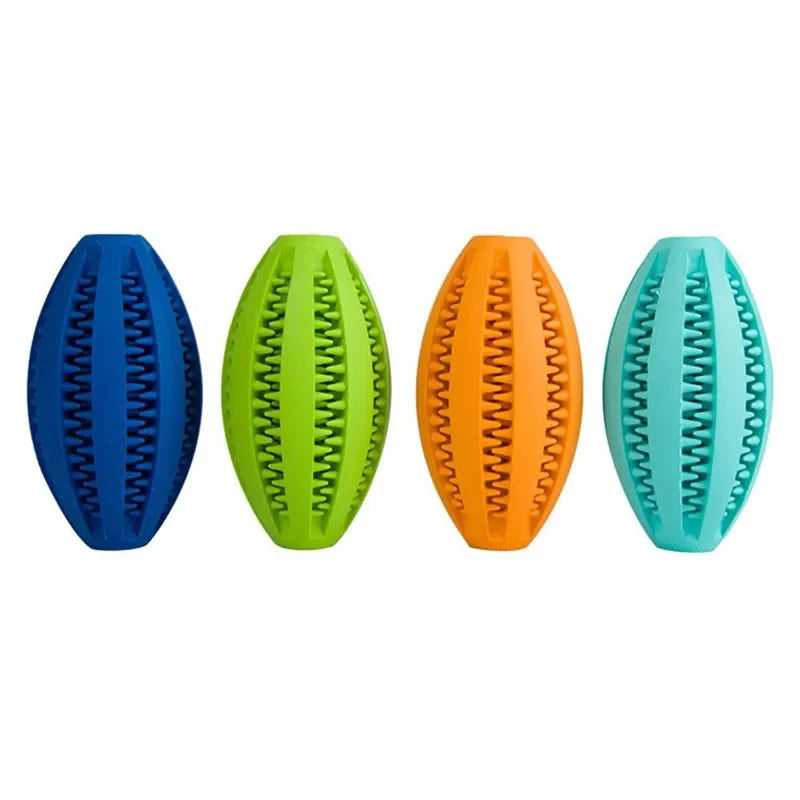 Dog Chew Ball Toy Tough Rubber Dental Ball