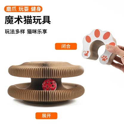 Magic Organ Cat Scratcher Board Toy with Ball Fun