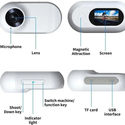 📸 Pet Collar Camera 🎽 Mini Action Cam for Dogs & Cats on the Go