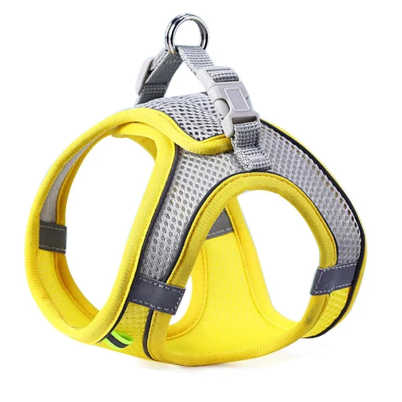 🐾 Reflective Pet Harness – Breathable Adjustable Vest for Dogs & Cats 🐶