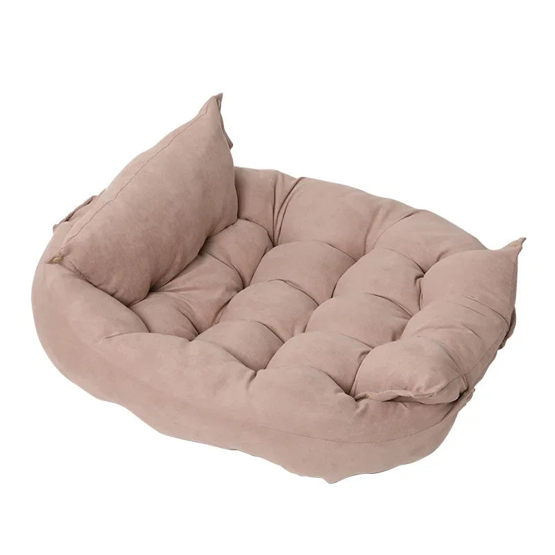 Foldable Pet Nest Bed 🐶 Cozy & Stylish Sofa Mat for Cats & Dogs 🐾
