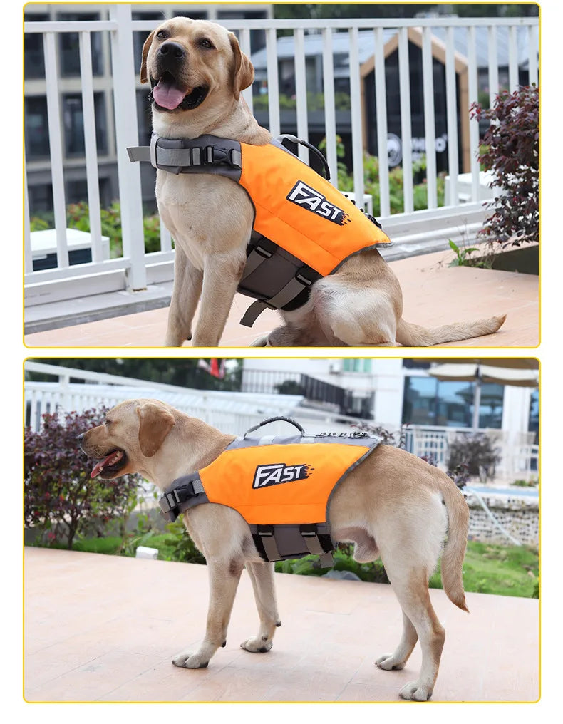 🐾 Dog Life Jacket 🛟 Adjustable Reflective Vest for Summer Adventures 🌊