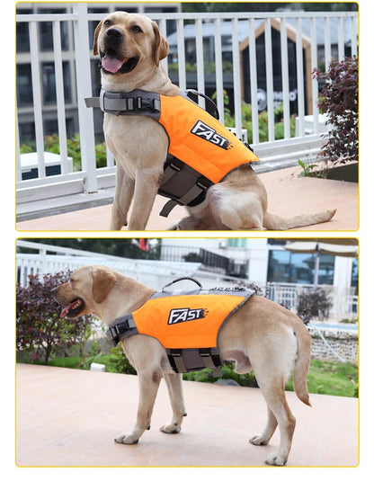 🐾 Dog Life Jacket 🛟 Adjustable Reflective Vest for Summer Adventures 🌊