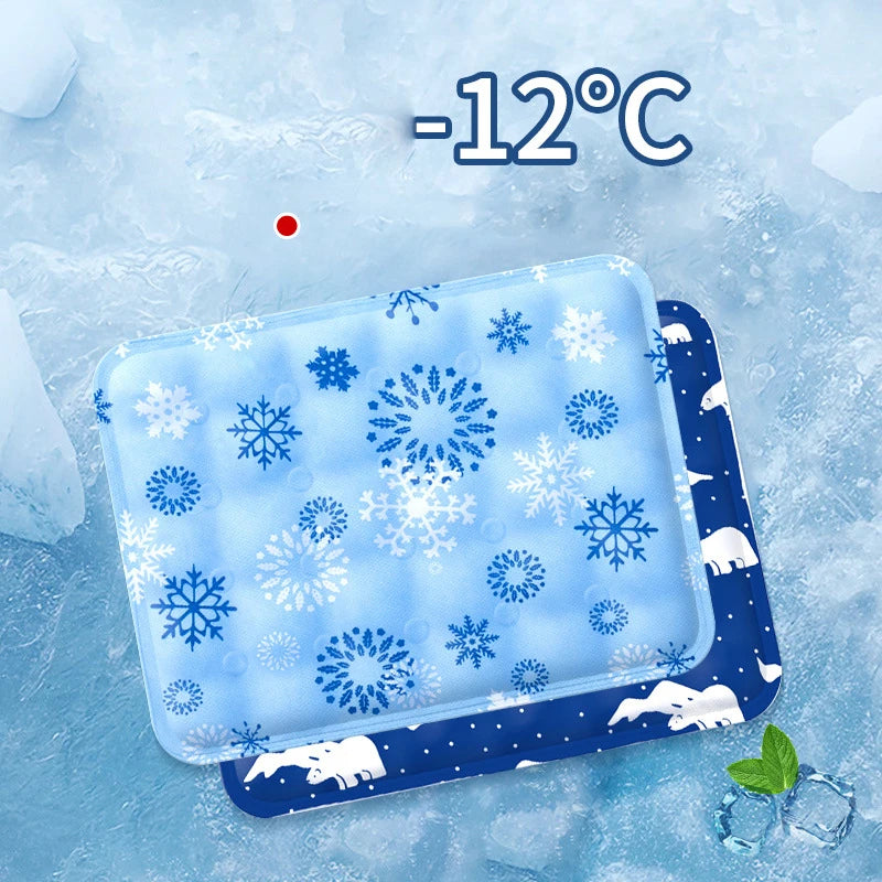 ❄️ Ice-Chill Dog Cooling Mat | Water-Filled Pad for Summer Relief 🐶🐱