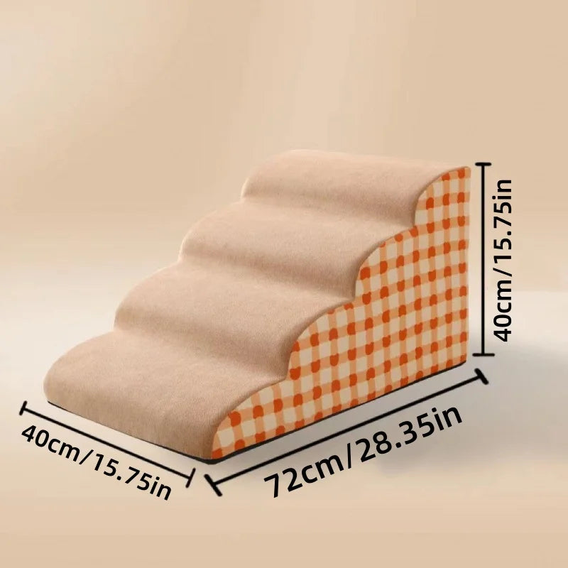 Pet Stairs for Small Dogs 🐾 1–3 Step Soft Washable Ladder